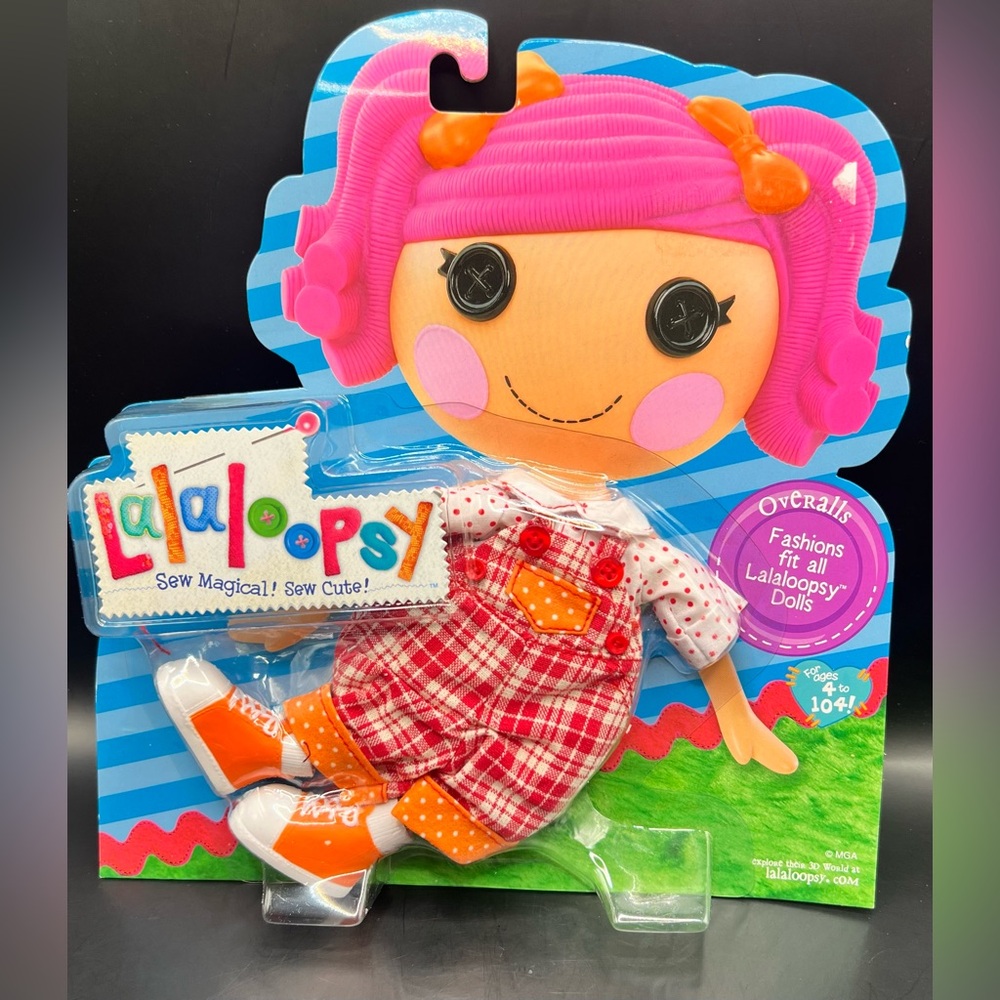 Lalaloopsy-Overalls Doll Outfit, New in package. Sticker residue on front